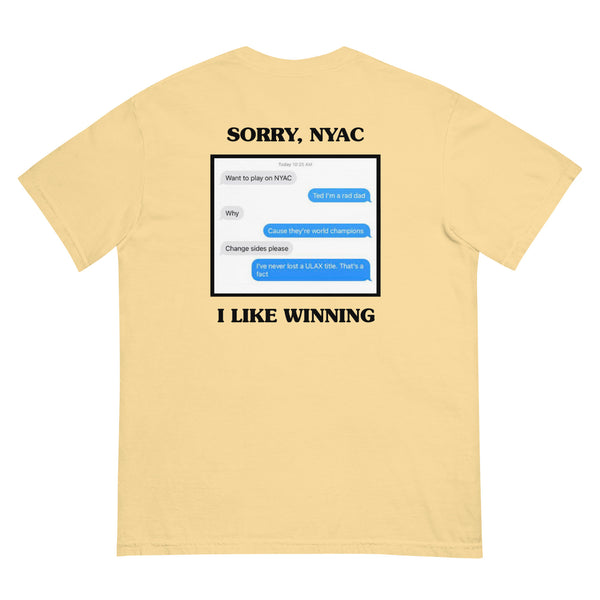 embroidered dads tee - winners edition