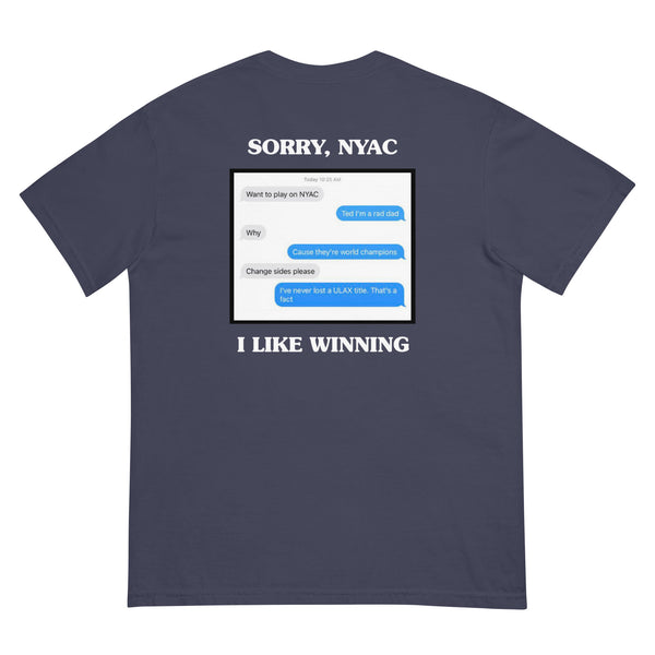 embroidered dads tee - winners edition