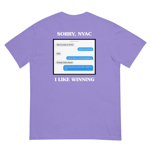 embroidered dads tee - winners edition