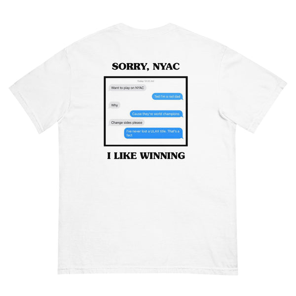 embroidered dads tee - winners edition
