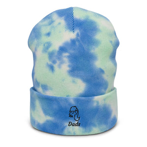 embroidered dads tie-dye beanie